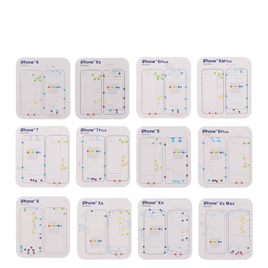 Amazon.com: Magnetic Screw Project Mat Part Chart Maps for